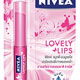 Lip Care Lovely Lips Pink Smoothie ลิปสติกสีชมพูกุหลาบ ผสมสารป้องกันแสงแดด 