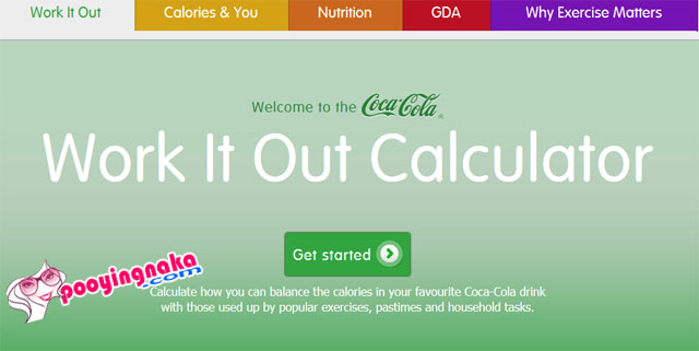 Coca cola work it out calculator