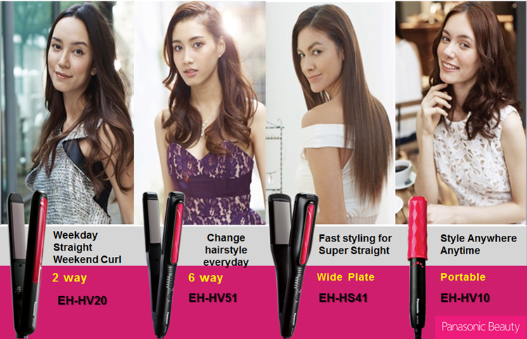 panasonic beauty, curler, เครื่องหนีบผม, เครื่องม้วนลอน, เครื่องหนีบผมลอน, พานาโซนิค