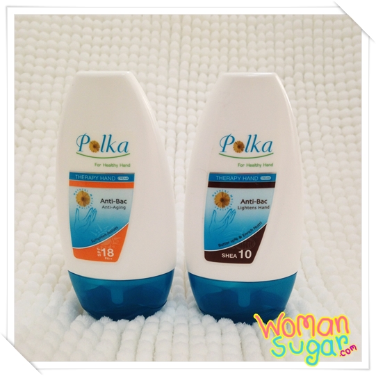 polka, hand cream, sunscreen, shea butter, บำรุงมือ, ปกป้องแสงแดด, รีวิว