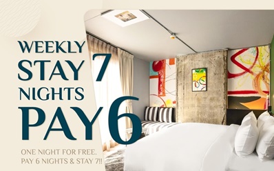 Weekly Stay 7 Nights Pay 6 Promotion ที่ MeStyle Museum Hotel