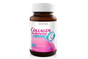 ที่สุดแห่งคอลลาเจนสำหรับผิว เพื่อความอ่อนวัย เฟิร์มกระชับ VISTRA Collagen Dipeptide Plus Vitamin C 