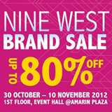 Nine West Brand Sale up to 80% ลดกระหน่ำทั้งเสื้อผ้า รองเท้า กระเป๋า หลากหลายแบรนด์ดัง @ Amarin Plaza