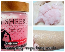 รีวิว ผลิตภัณฑ์สครับผิวจาก SHEER energizing  sugar berry scrub 