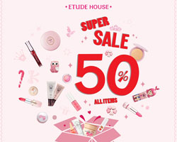 Etude House Thailand Super Sale 50% All Items เพียง 5 วันเท่านั้น